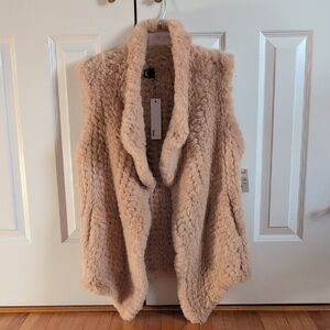 Love Token Faux Fur Vest
